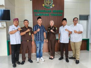 Ketua DPC Laskar Lampung Indonesia (LLI) Lampung Tengah Mengucapkan Selamat Kepada Pejabat Baru Kasi Intel Okky Desvian.,S.H. Bertugas di Kejaksaan Negeri Lampung Tengah